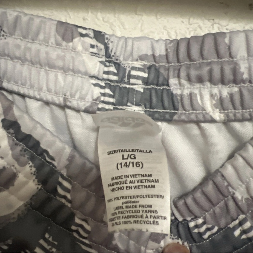 adidas Kids Gray Camo Pants - Picture 6 of 6